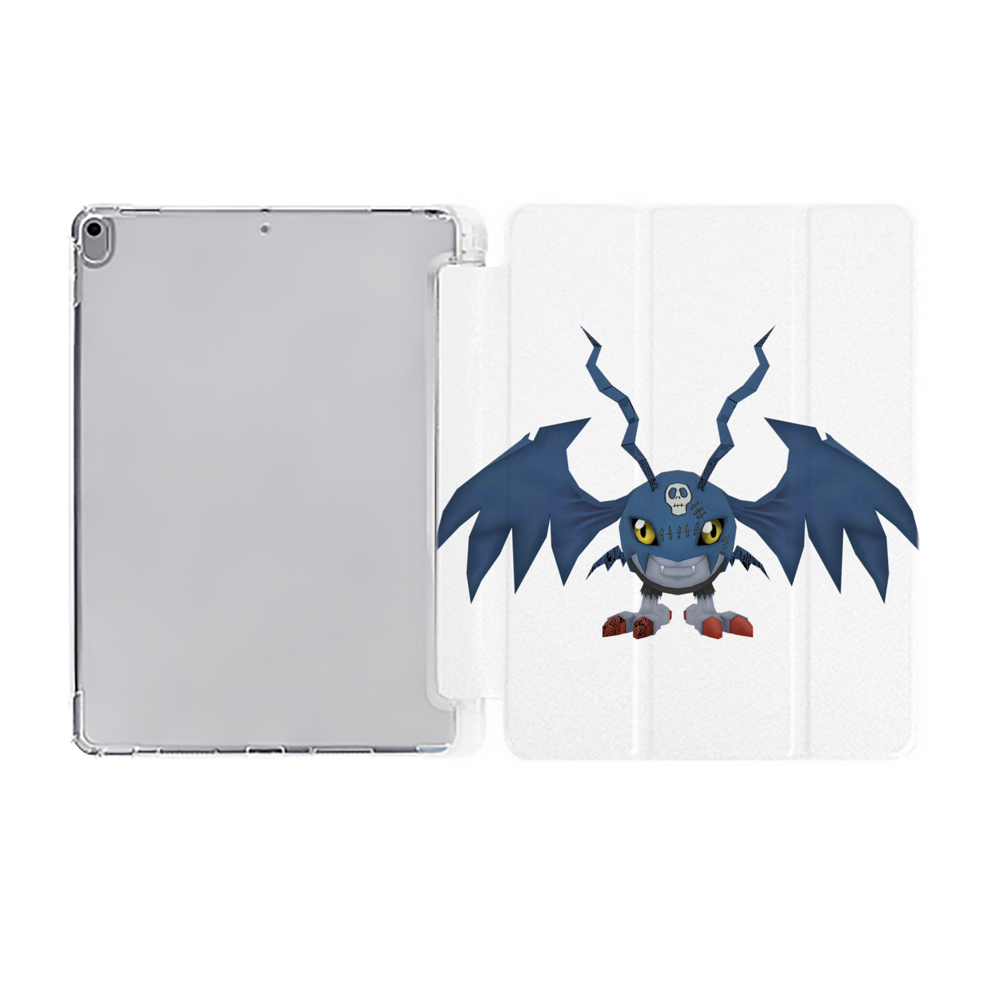 （画像用） Digimon デジタルモンスター/デジモン IPad ケース ペン収納付き 三つ折りスタンド PUレザー×シリコン 対応機種9.5/10.5/10.9インチ